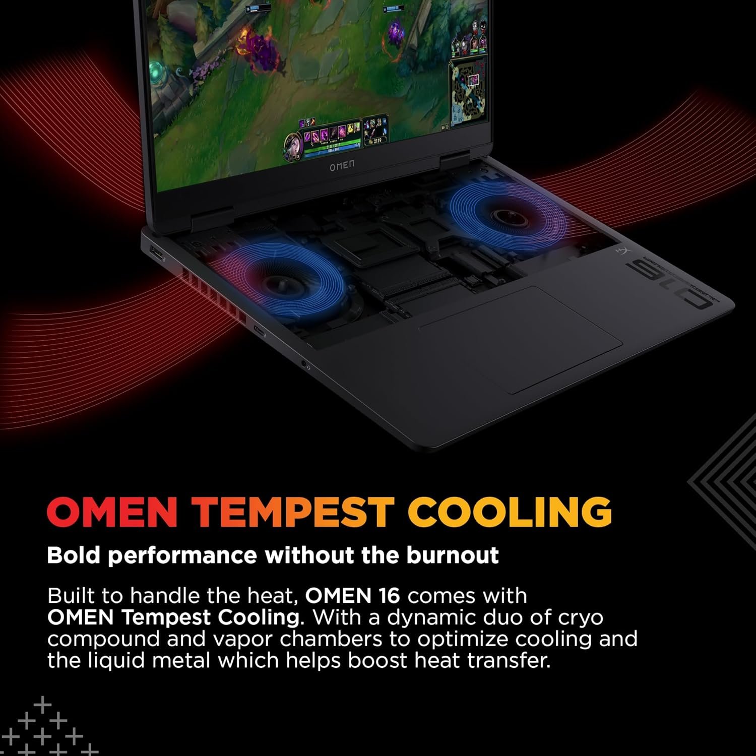 HP OMEN AP0165AX AI Gaming Laptop | AMD Ryzen AI 7 350 | NVIDIA GeForce RTX 5050 8GB | 24GB DDR5 RAM | 1TB SSD | 16-inch 2K Display | 165Hz | Windows 11 | Office 2024 | RGB Keyboard | Shadow Black