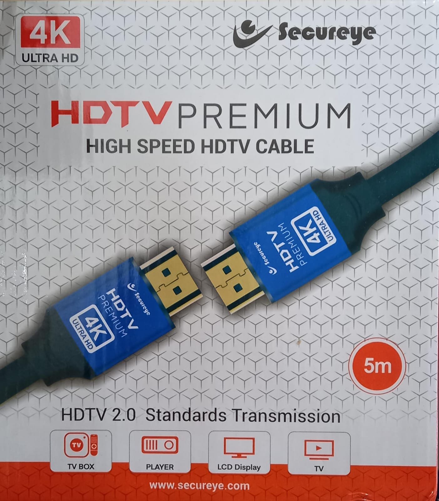 Secureye SC-S-HDB5M 5M 4K HDMI 2.0b High-Speed Cable
